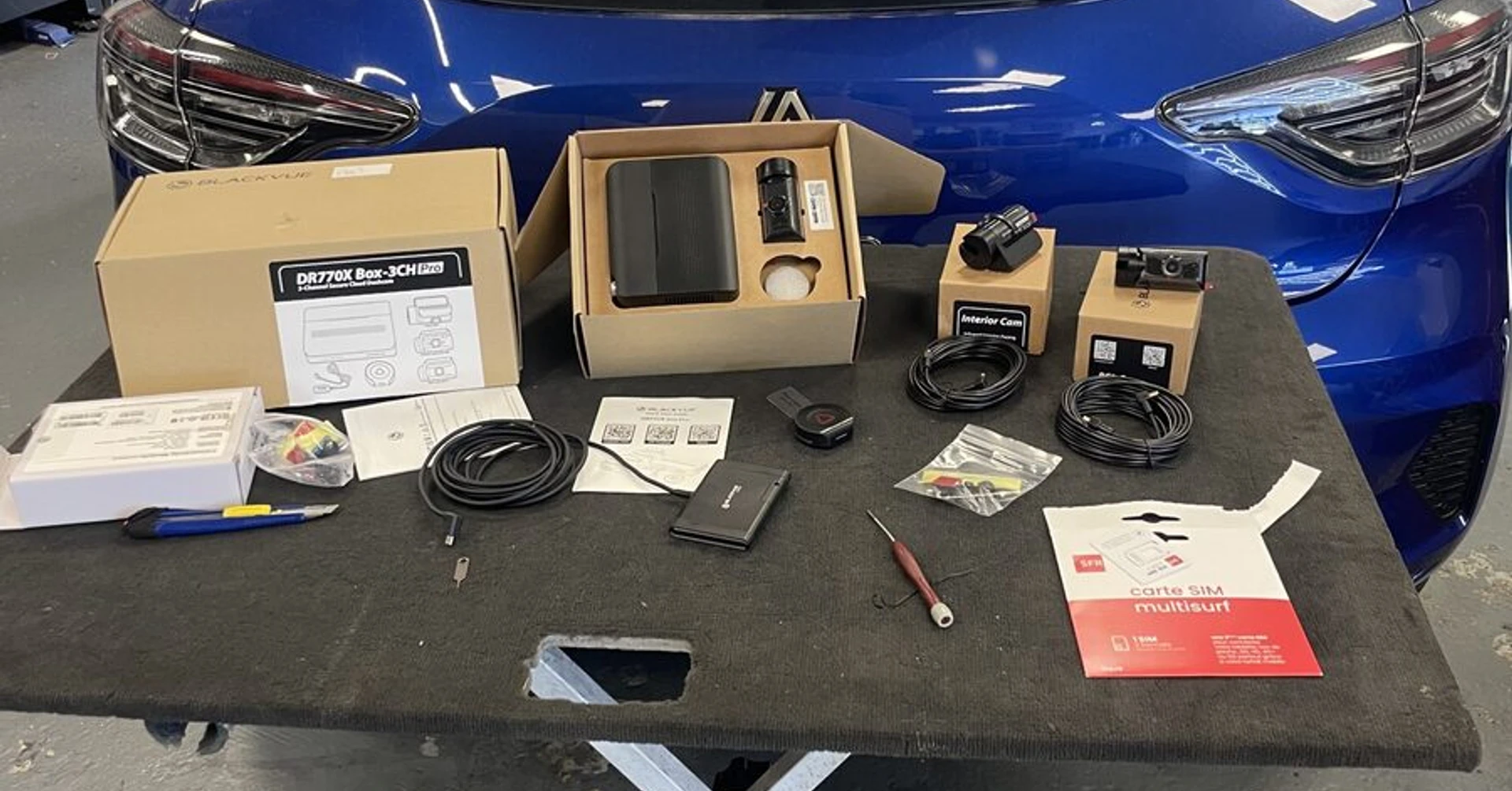 Dashcam BlackVue sur Skoda Fabia Monte Carlo
