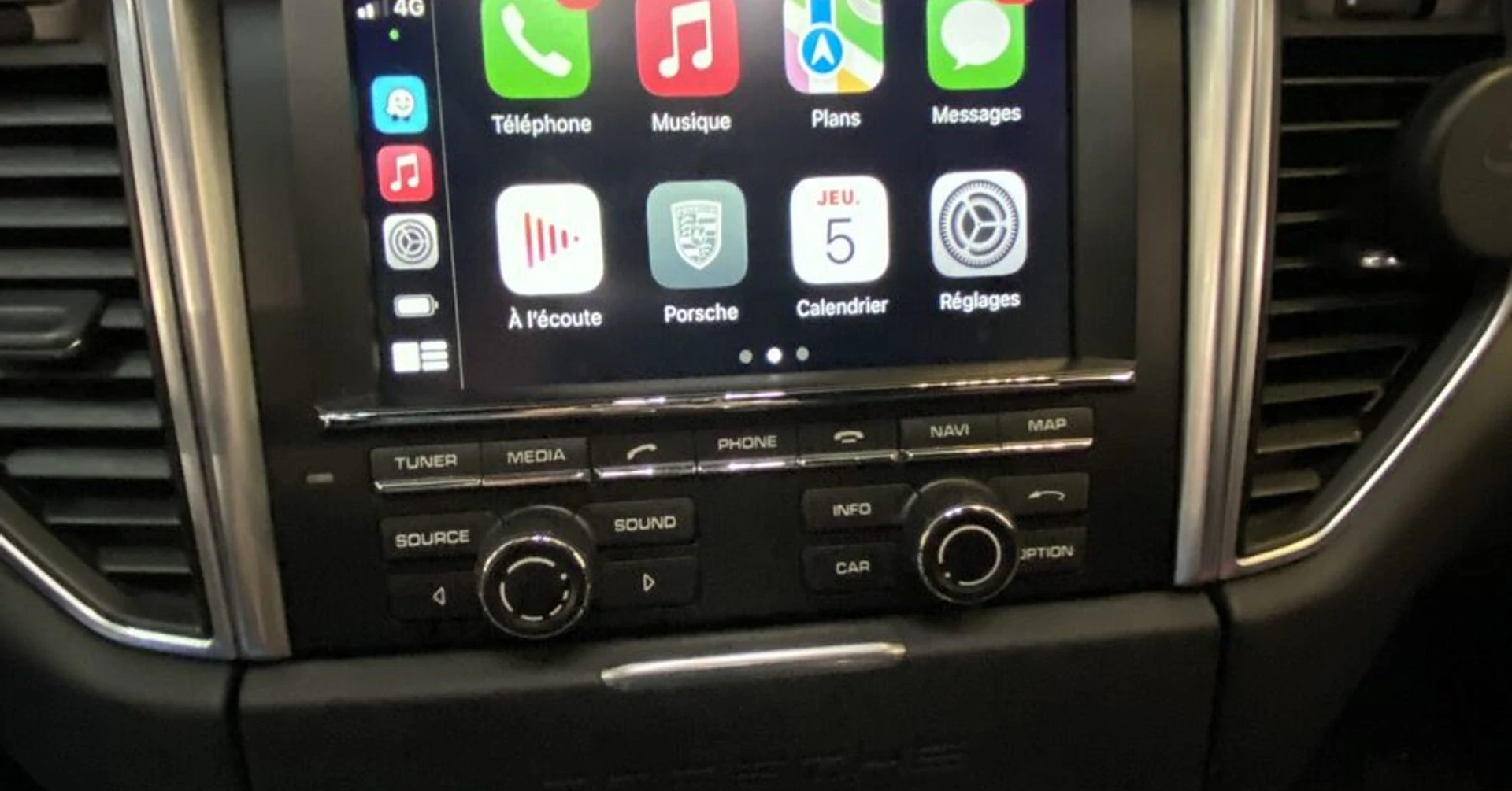 CarPlay et Android Auto sur Porsche Macan S