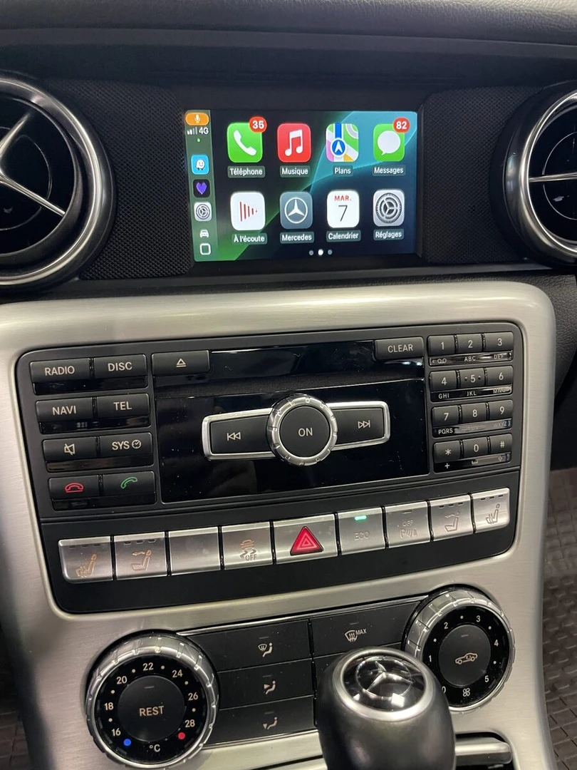 Mercedes SLK 2013 : CarPlay, Android Auto et caméra de recul