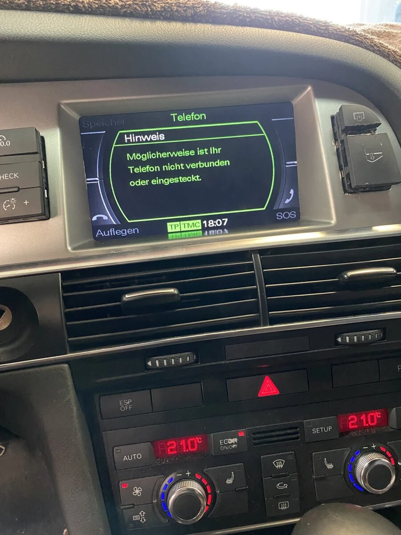 Audi S6 : MMI qui ne s'allume plus, module Bluetooth et tuner réparés