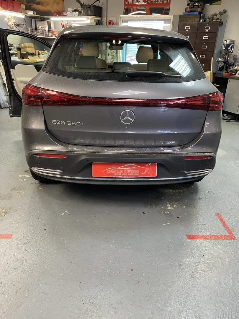 Mercedes EQA 2024 : BLAM Signature, caisson Hifonics et insonorisation