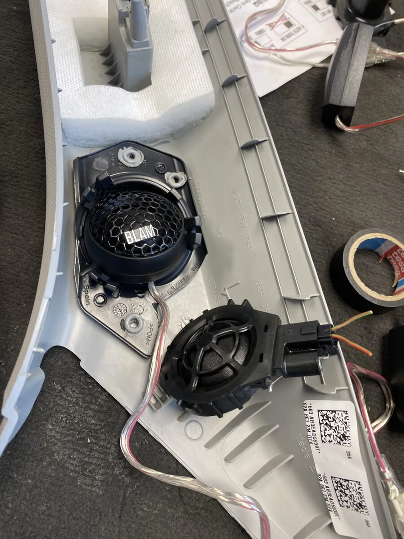 Audi A1 2023 : BLAM 200RS, insonorisation et caisson ESX dans la roue de secours