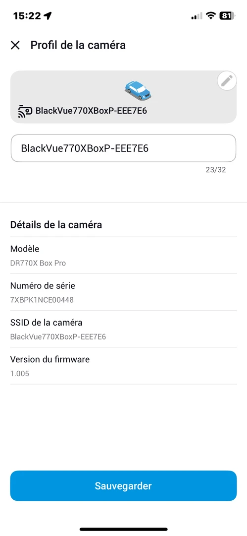 Audi Q6 2025 : BlackVue trois caméras, cloud et batterie dédiée
