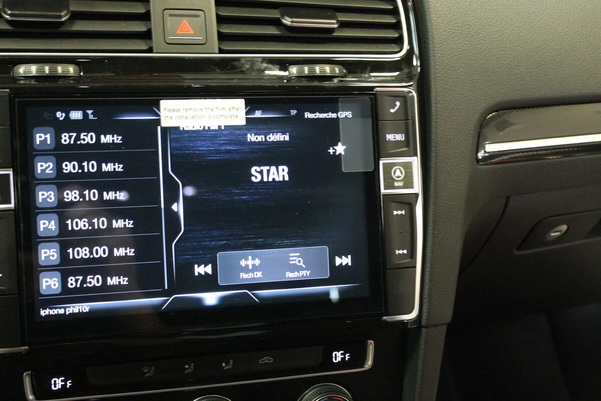 Volkswagen Golf 7 GTI : écran Alpine X901D-G7 avec CarPlay et caméra