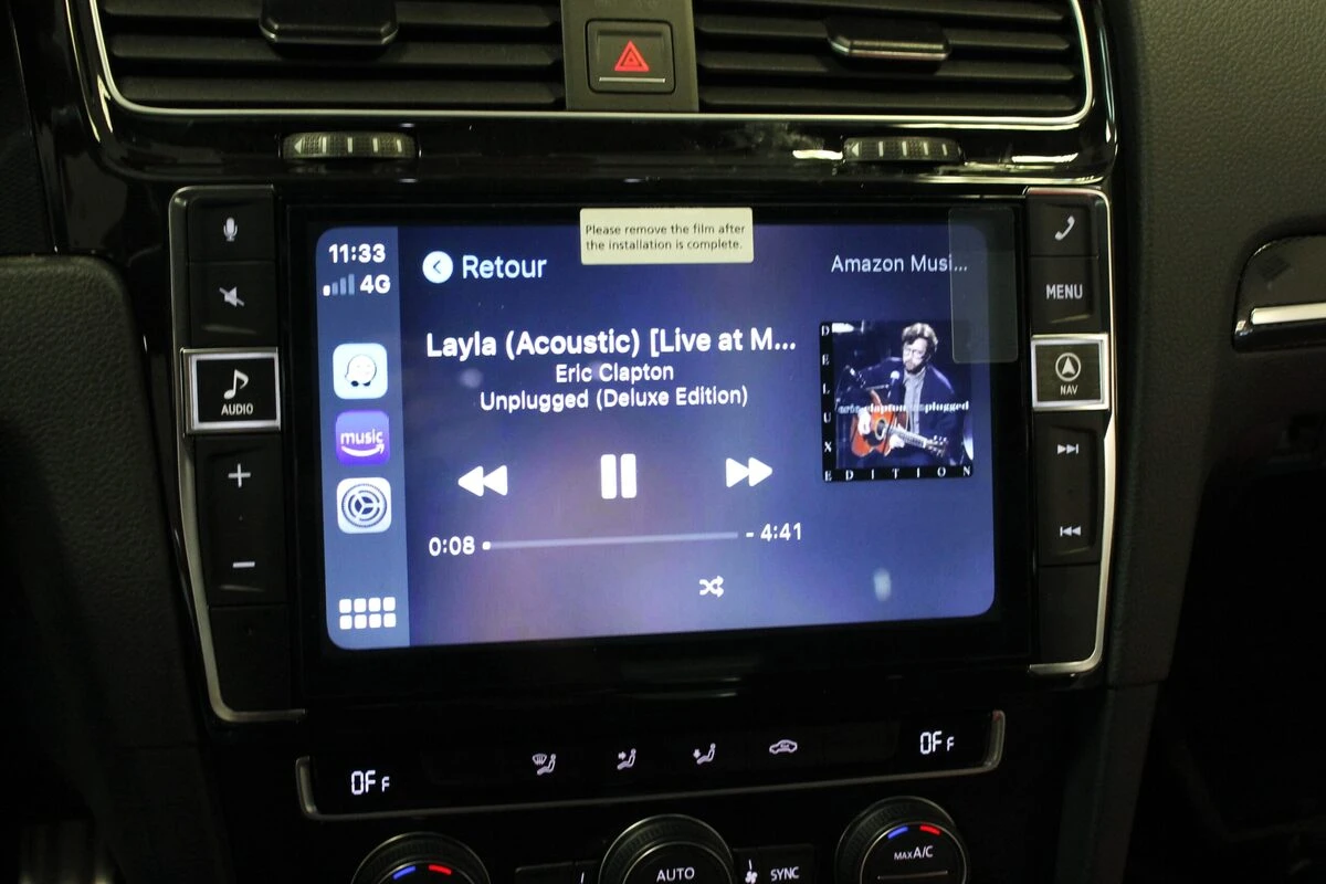 Volkswagen Golf 7 GTI : écran Alpine X901D-G7 avec CarPlay et caméra