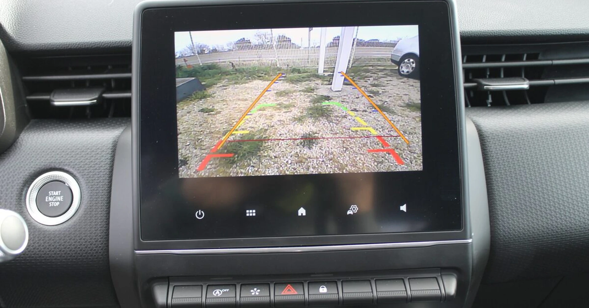 Caméra de recul Renault Clio 5 sur écran d'origine