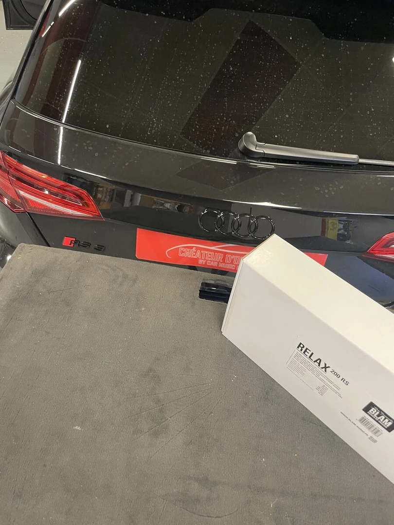 Audi RS3 2023 : BLAM 200RS, tweeters Rockford Fosgate et insonorisation
