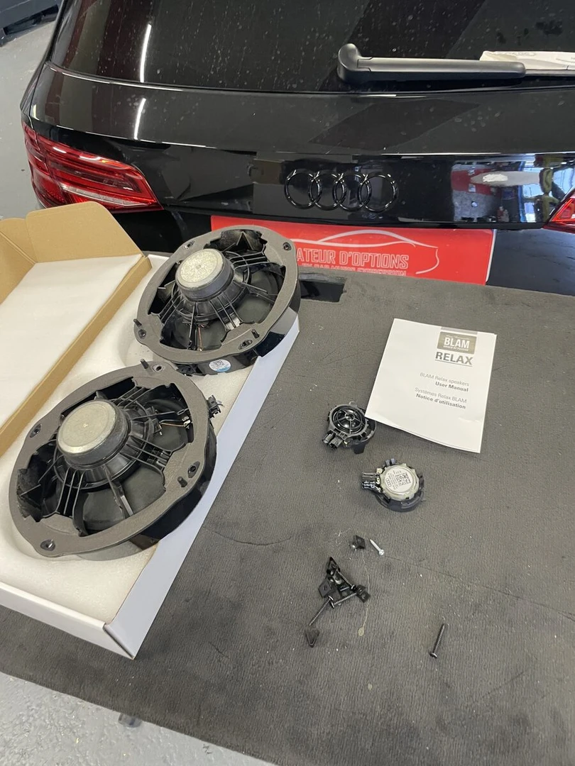 Audi RS3 2023 : BLAM 200RS, tweeters Rockford Fosgate et insonorisation