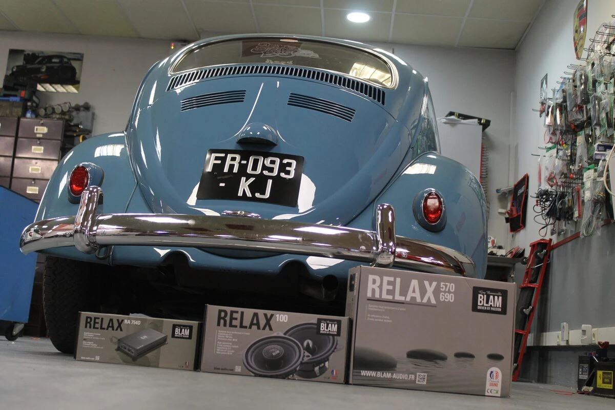 Coccinelle 1961 : sonorisation BLAM Relax et Bluetooth