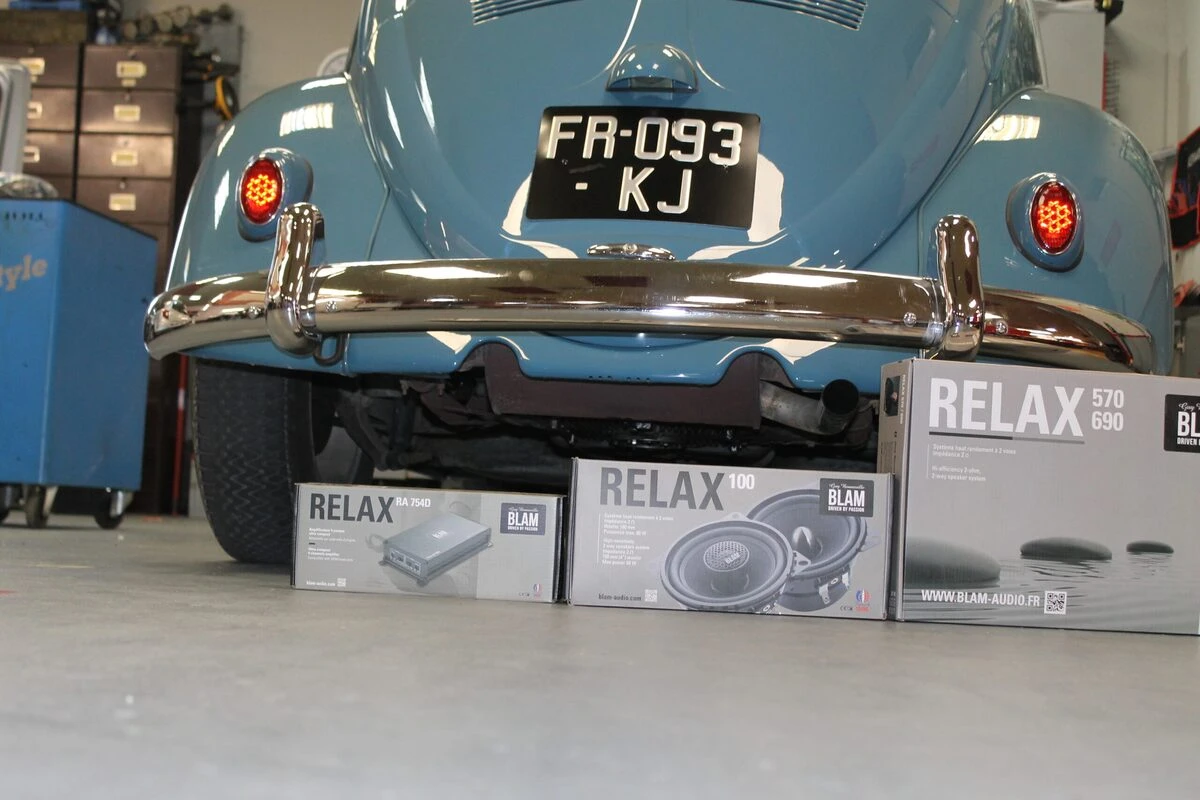 Coccinelle 1961 : sonorisation BLAM Relax et Bluetooth