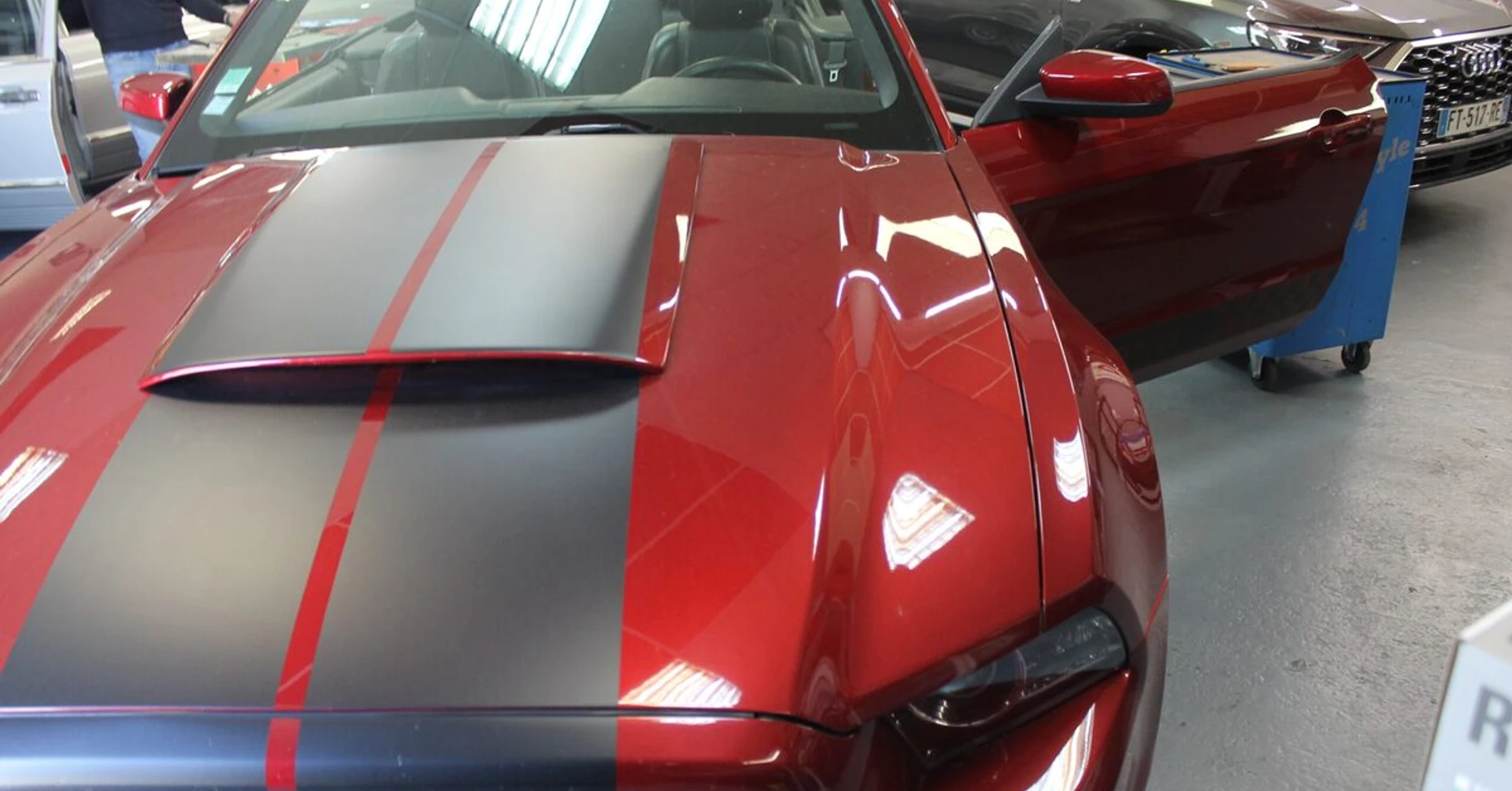 Mustang 2014 : ampli d'origine réparé et BLAM 130RS