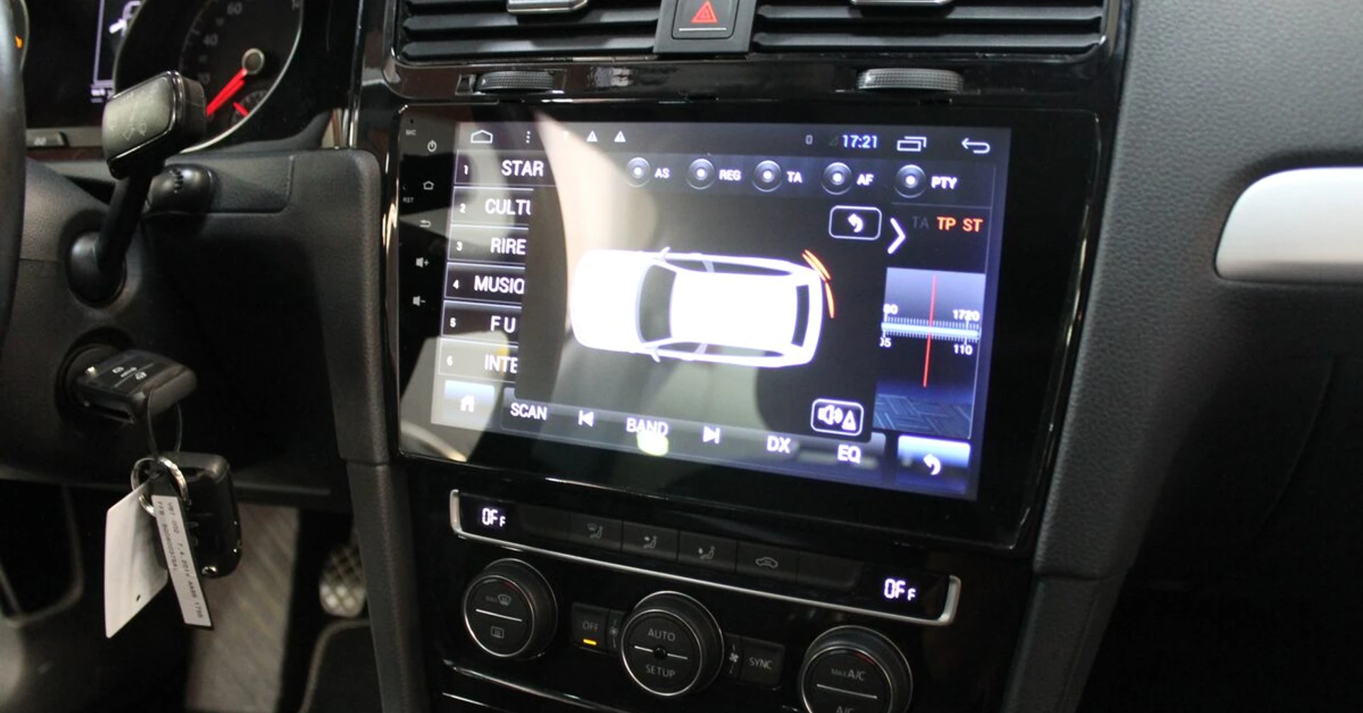 GPS Android grand écran et caméra de recul sur Golf 7