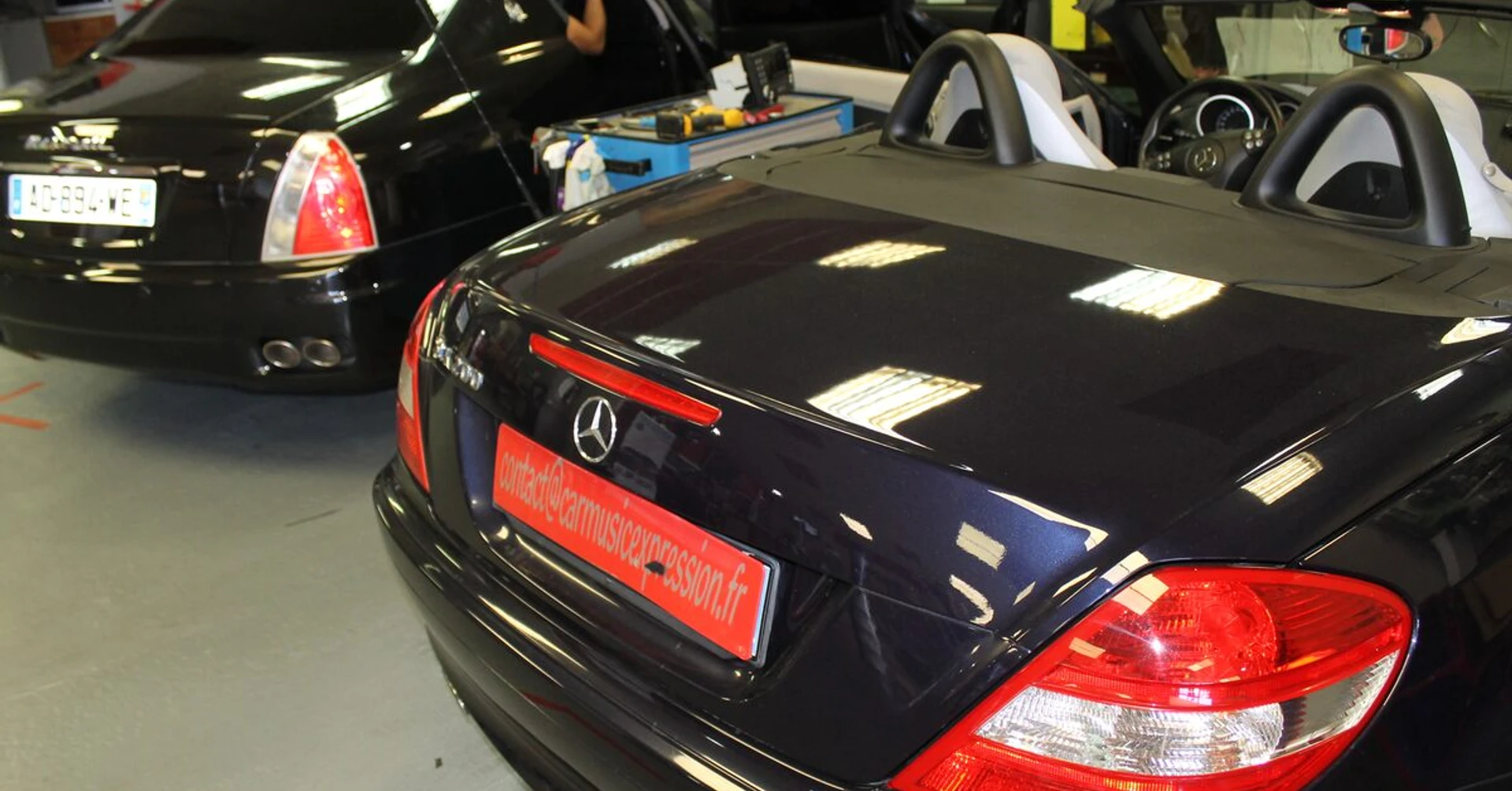 Mercedes SLK 200 : Kenwood DNX5190DAB et caméra de recul