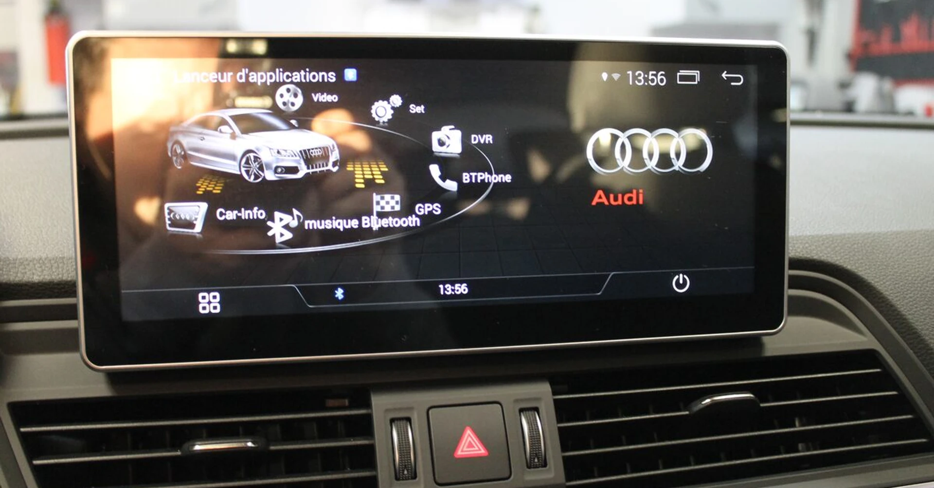 Audi Q5 2018 : écran GPS 16/9e tactile sous Android