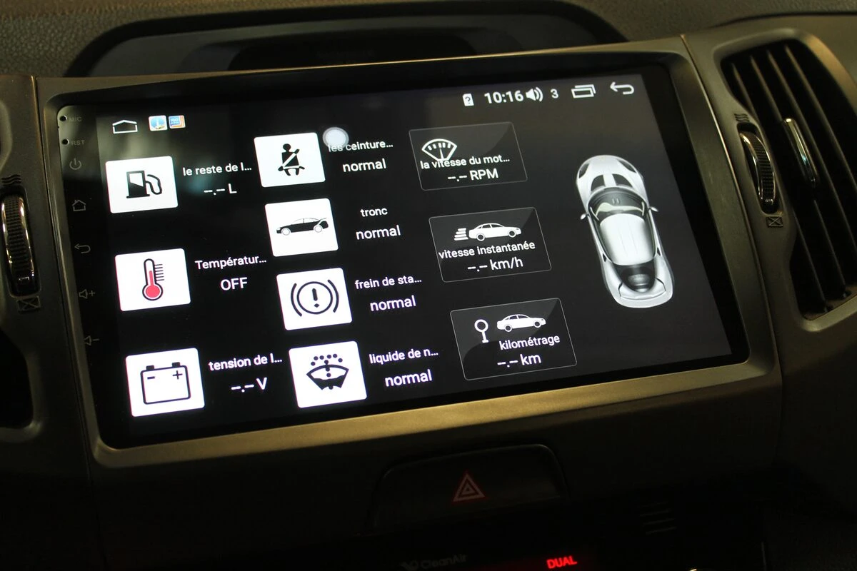 Kia Sportage : grand écran GPS Android de 10 pouces