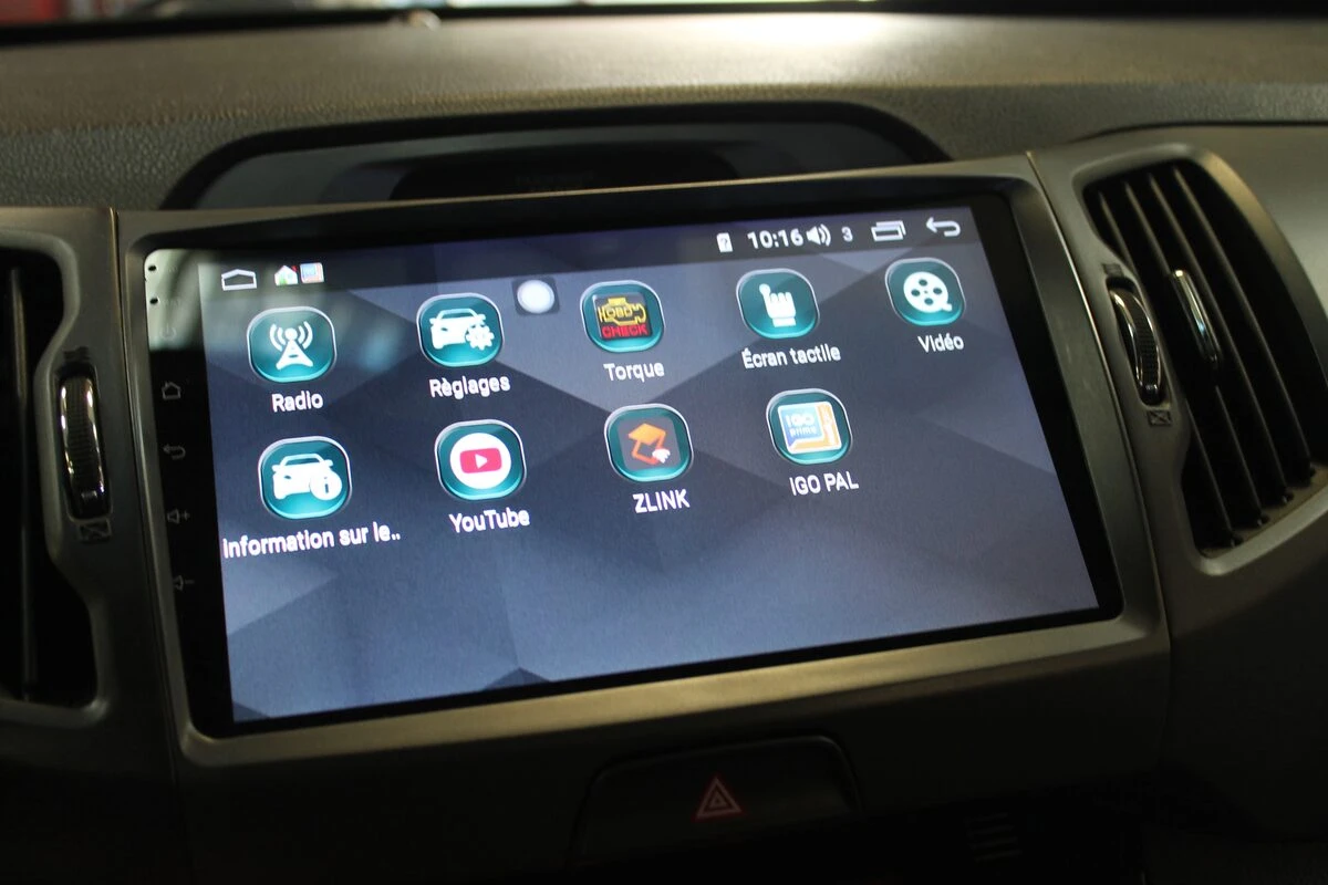 Kia Sportage : grand écran GPS Android de 10 pouces