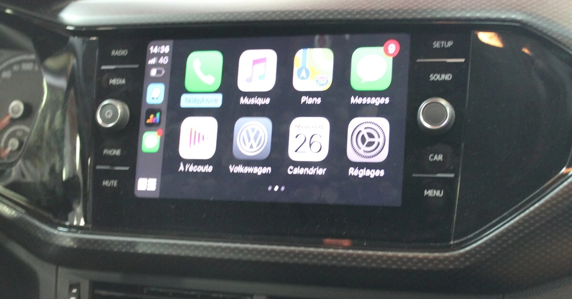 VW T-Cross 2019 : Apple CarPlay sur l'écran d'origine