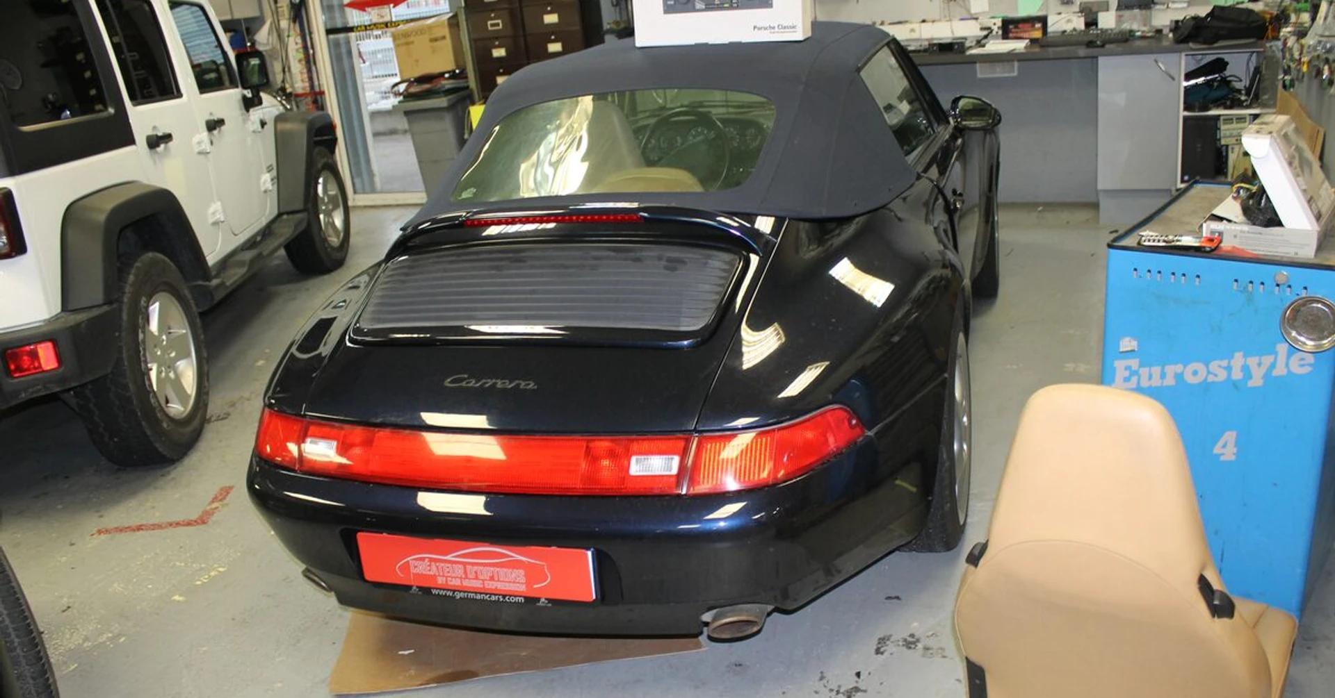 Porsche 993 cabriolet : autoradio Porsche et son BLAM