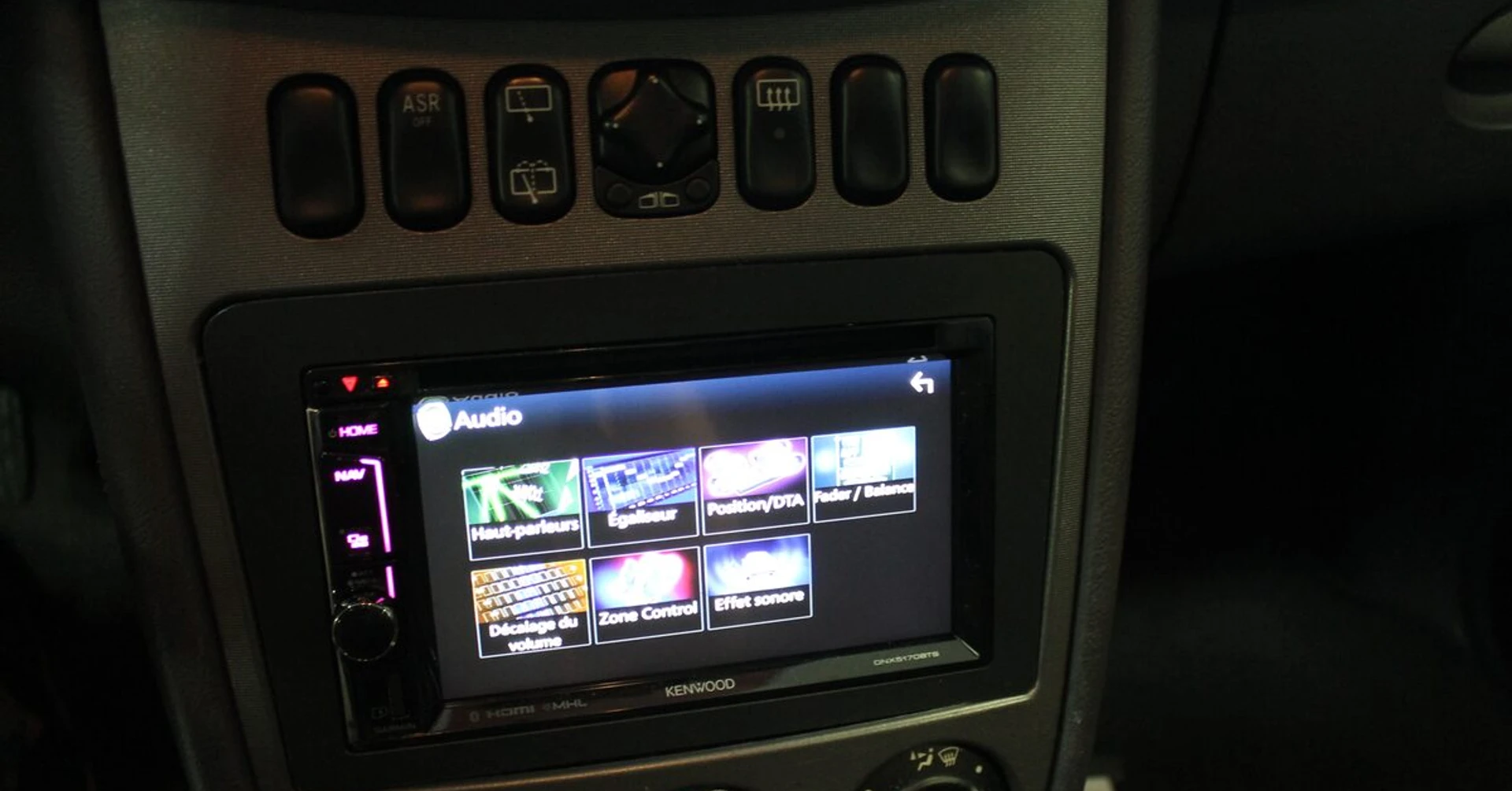 Mercedes Classe A : autoradio GPS Kenwood double DIN