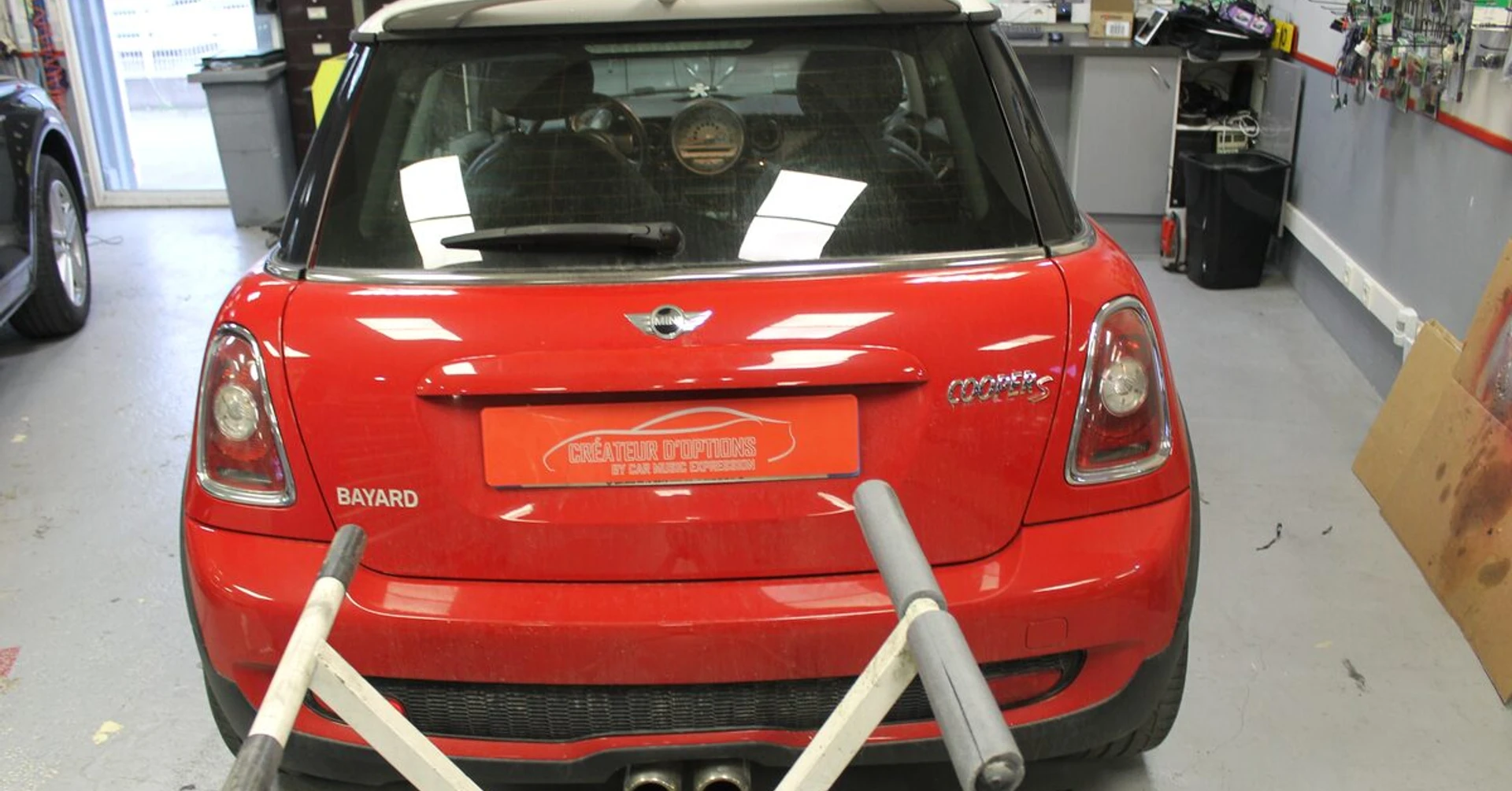 Mini Cooper S : ampli DSP BLAM RA704DSP PRO et BM100C