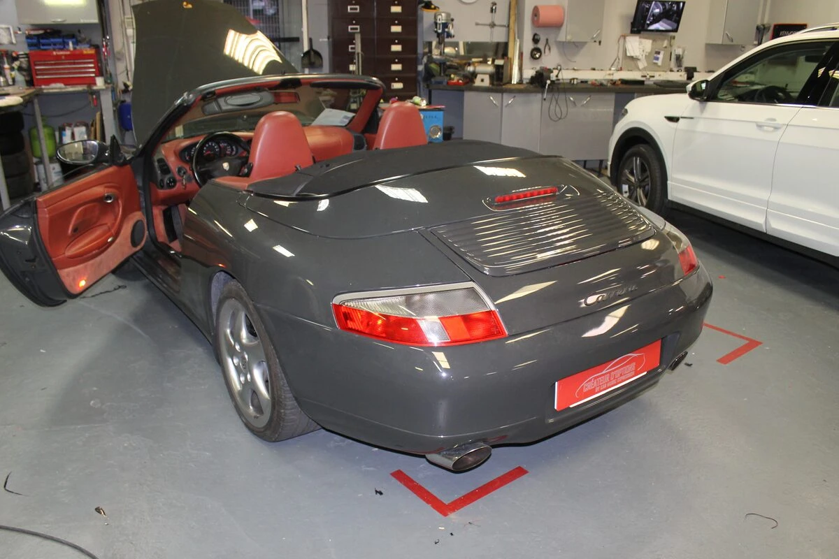 Porsche 996 Carrera cabriolet : Kenwood, BLAM et caméra de recul