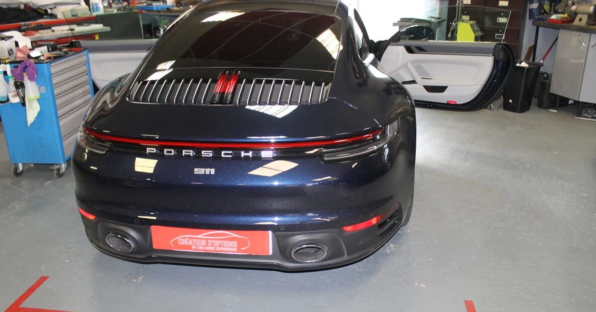 Porsche 911 992 : dashcam Kenwood avant/arrière et Coyote