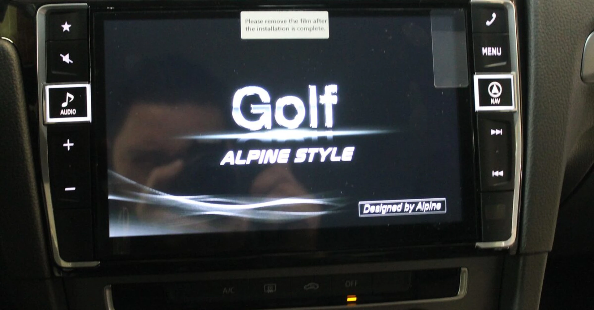 Golf 7 : autoradio GPS Alpine 9 pouces et caméra de recul