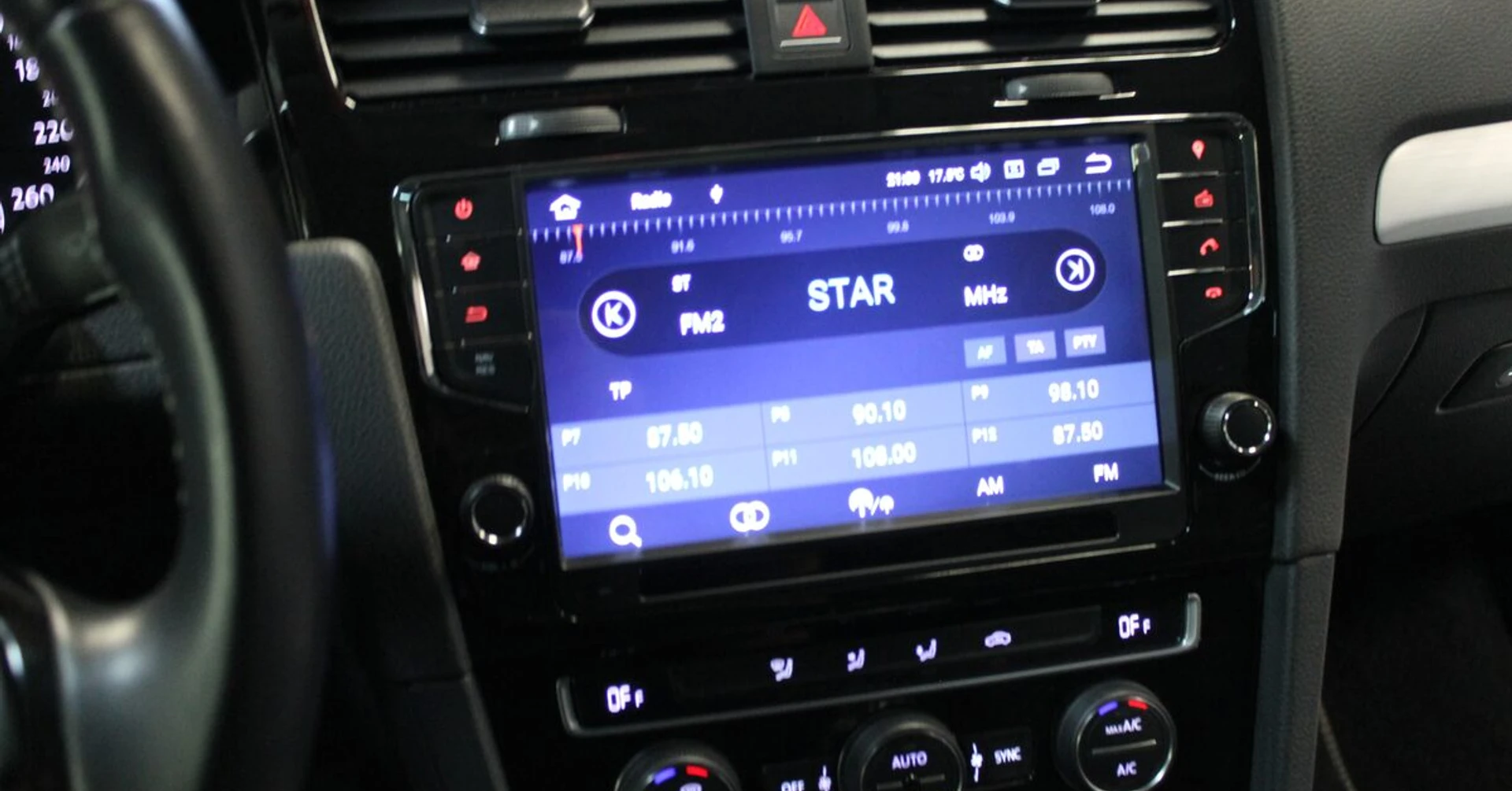 Golf 7 : autoradio GPS Android et caméra de recul