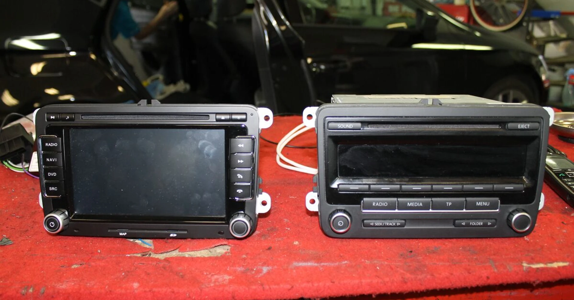 VW Scirocco : autoradio GPS et fonctions d'origine