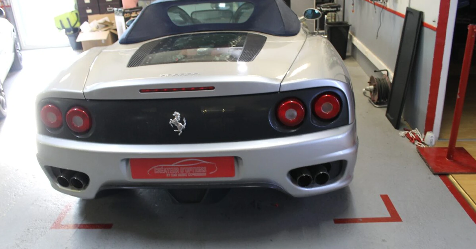 Ferrari 360 Spider : remplacement de capote et ciel de toit