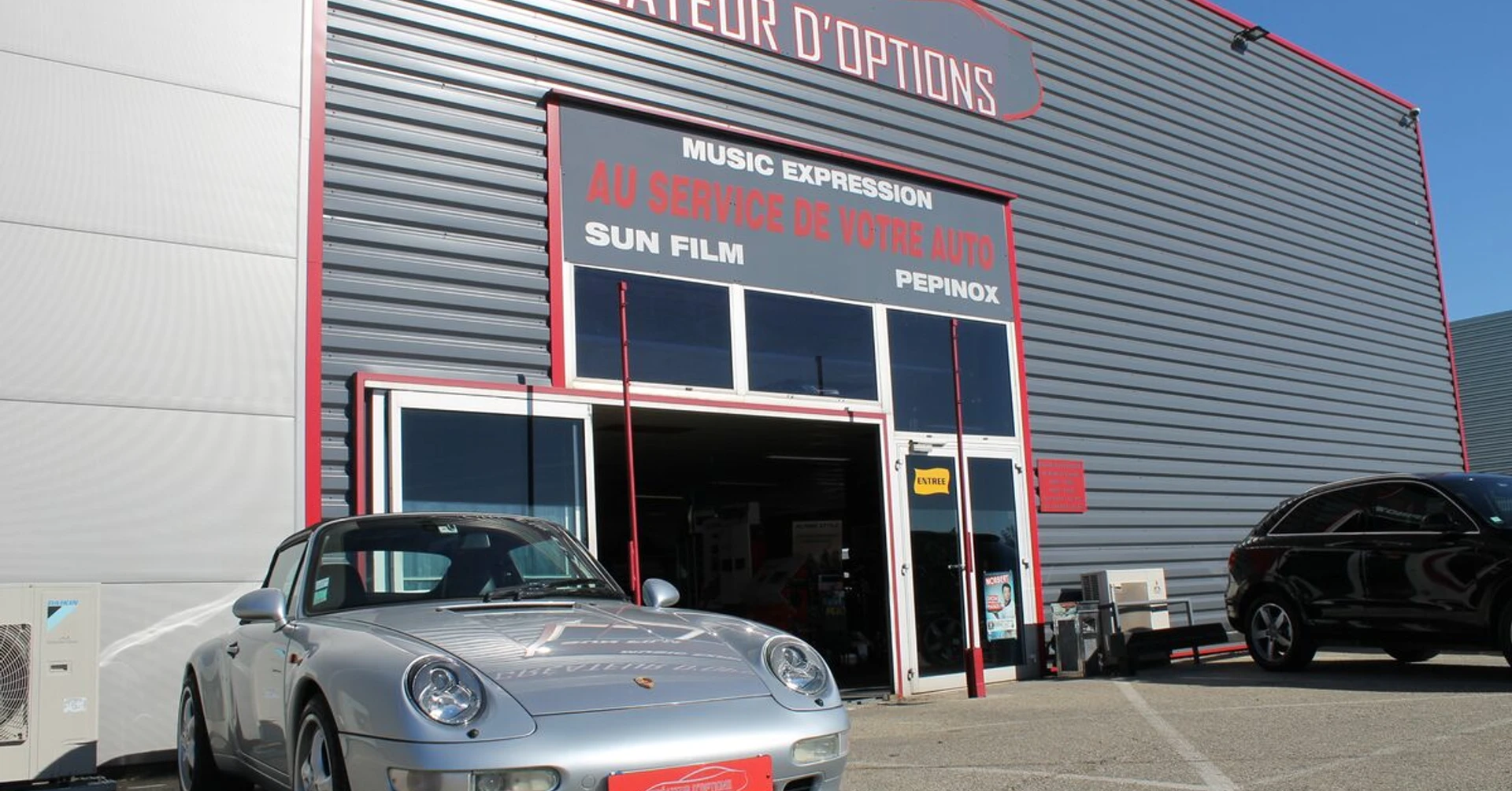 Porsche 993 cabriolet : capote en alpaga noir
