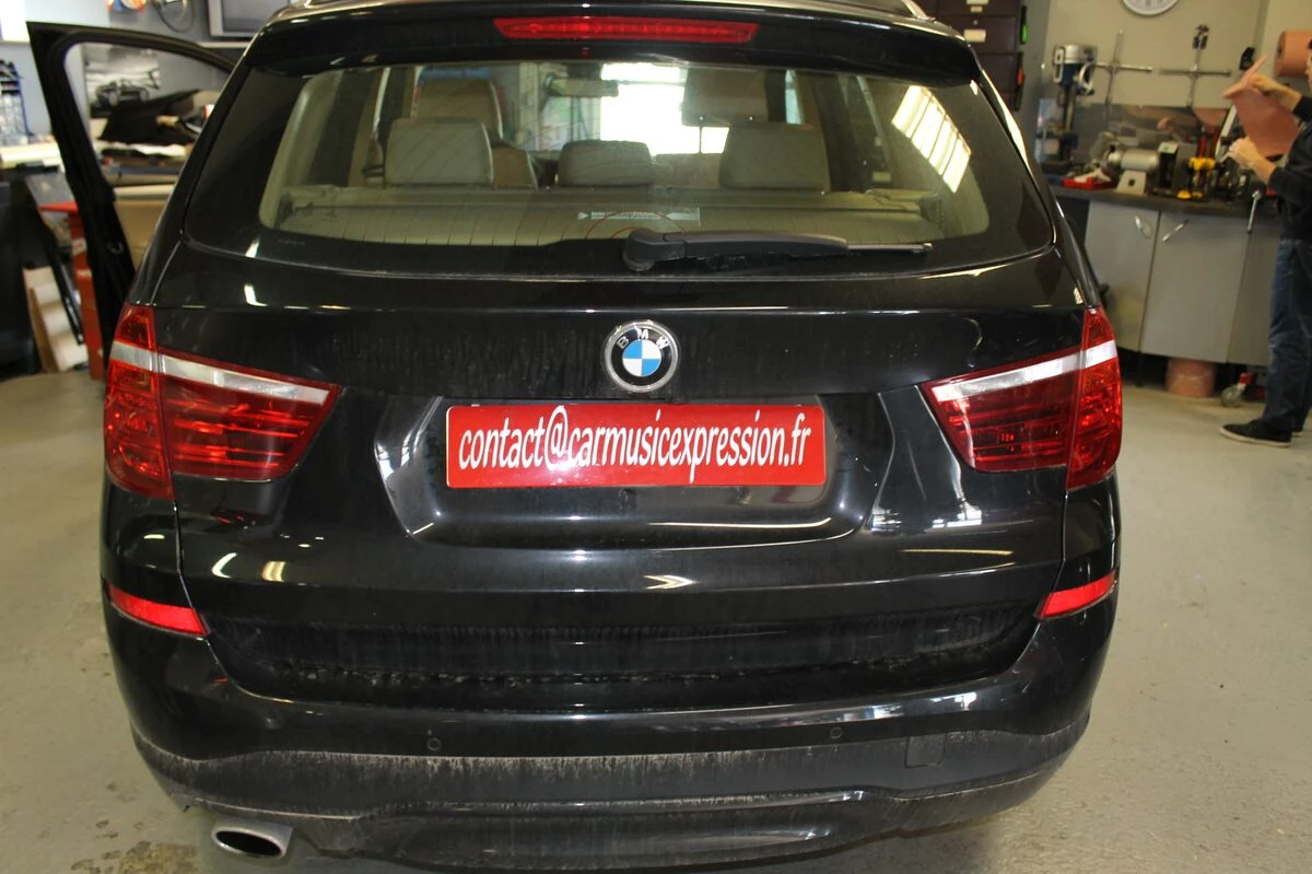 BMW X3 2015 : woofers remplacés et amplificateur Match PP41DSP