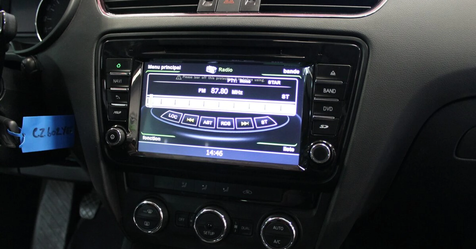 Skoda Octavia : autoradio GPS tactile et ordinateur de bord