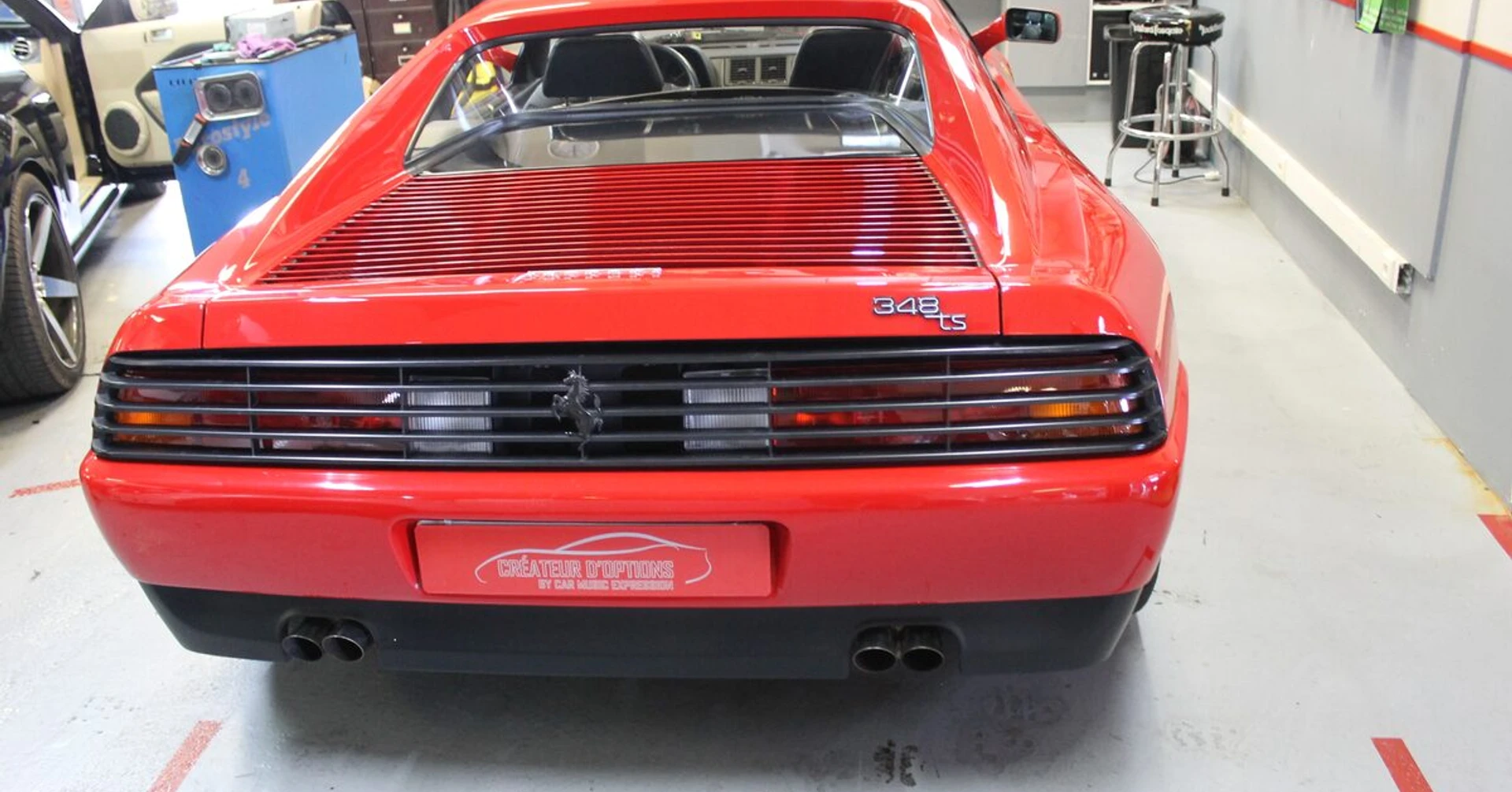 Ferrari 348 ts : réparation de l'alarme Elkron d'origine