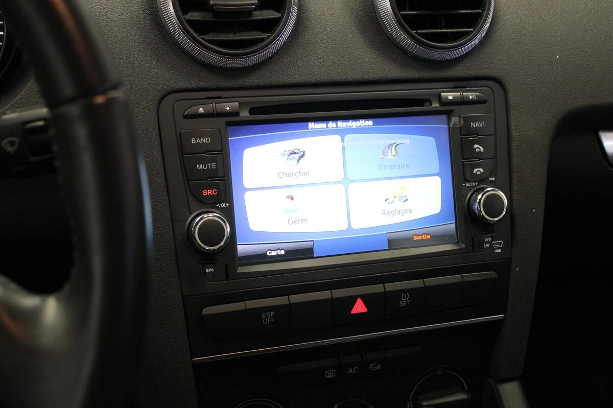 Audi A3 de 2008 : GPS type origine avec DVD et USB