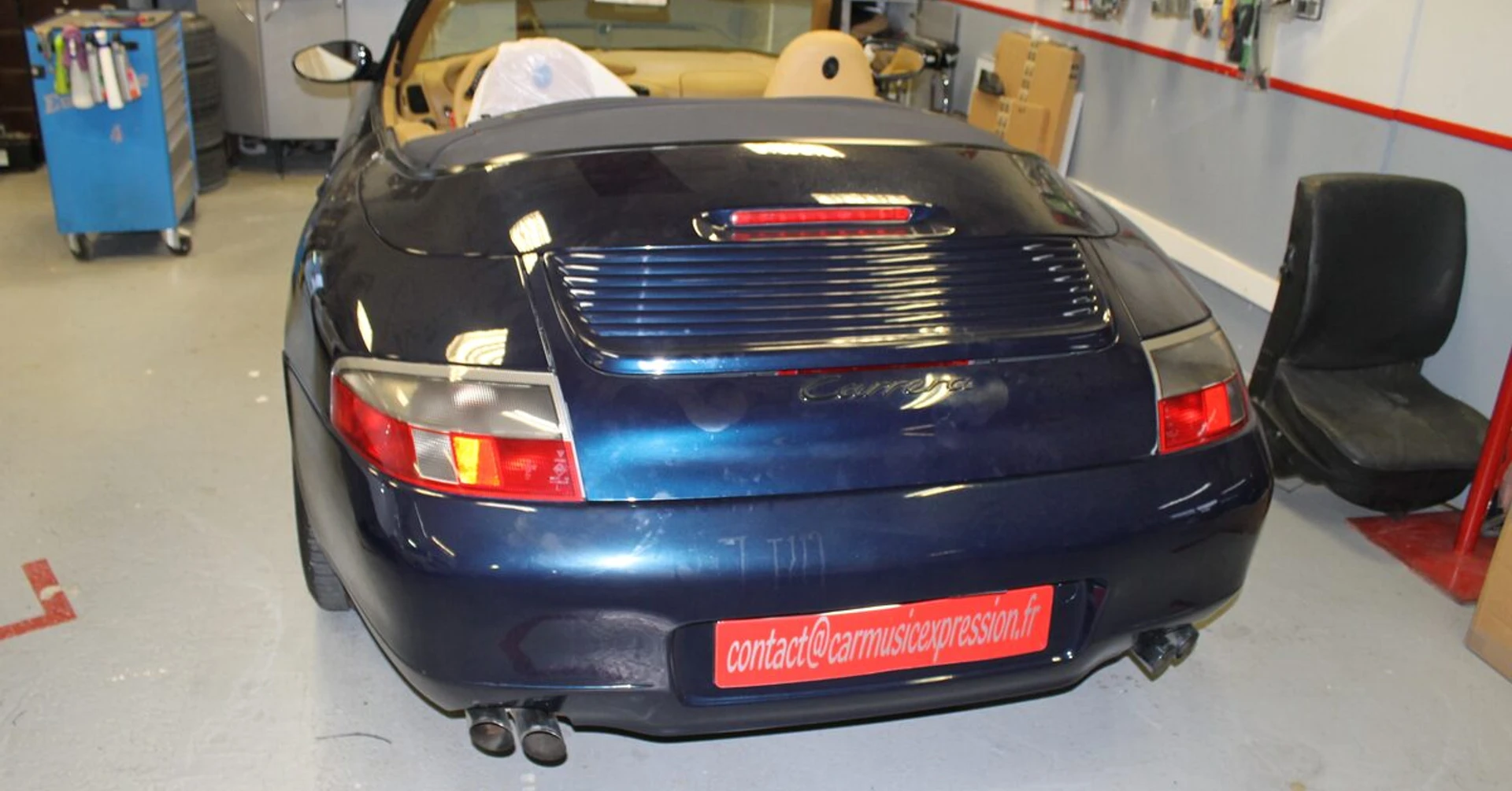 Porsche 996 : autoradio GPS, DVD, USB et navigation Europe