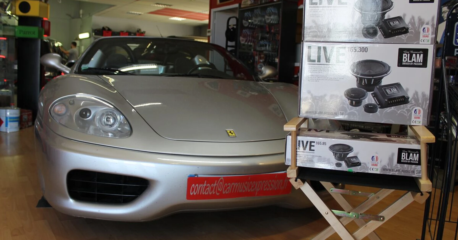Ferrari 360 Spider : Alpine, DSP BLAM et ampli Boss