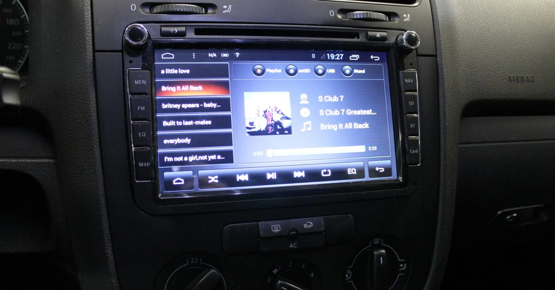 Golf 5 : autoradio Android GPS et kit 3 voies BLAM