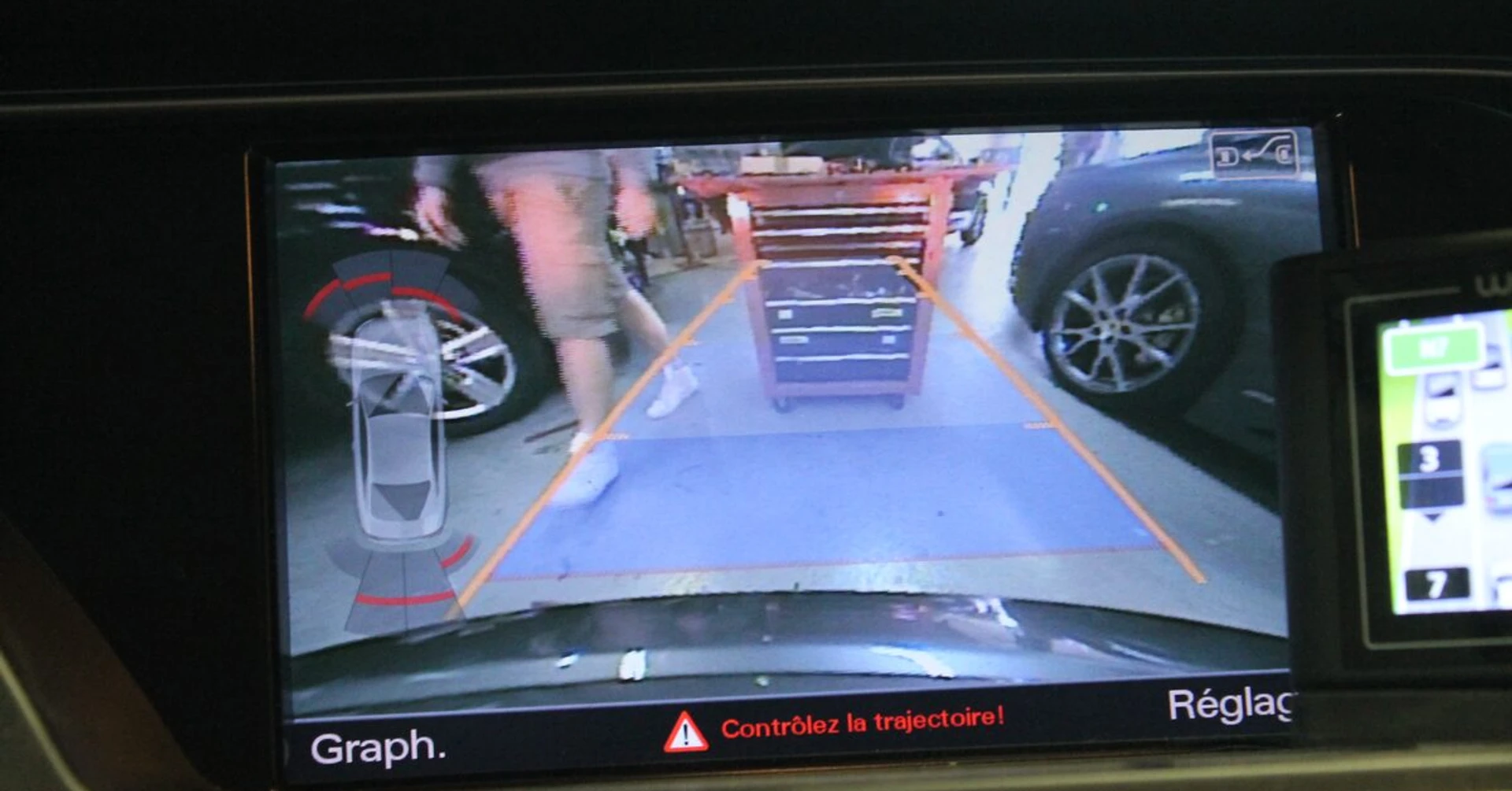 Audi A5 : caméra de recul et aide au stationnement