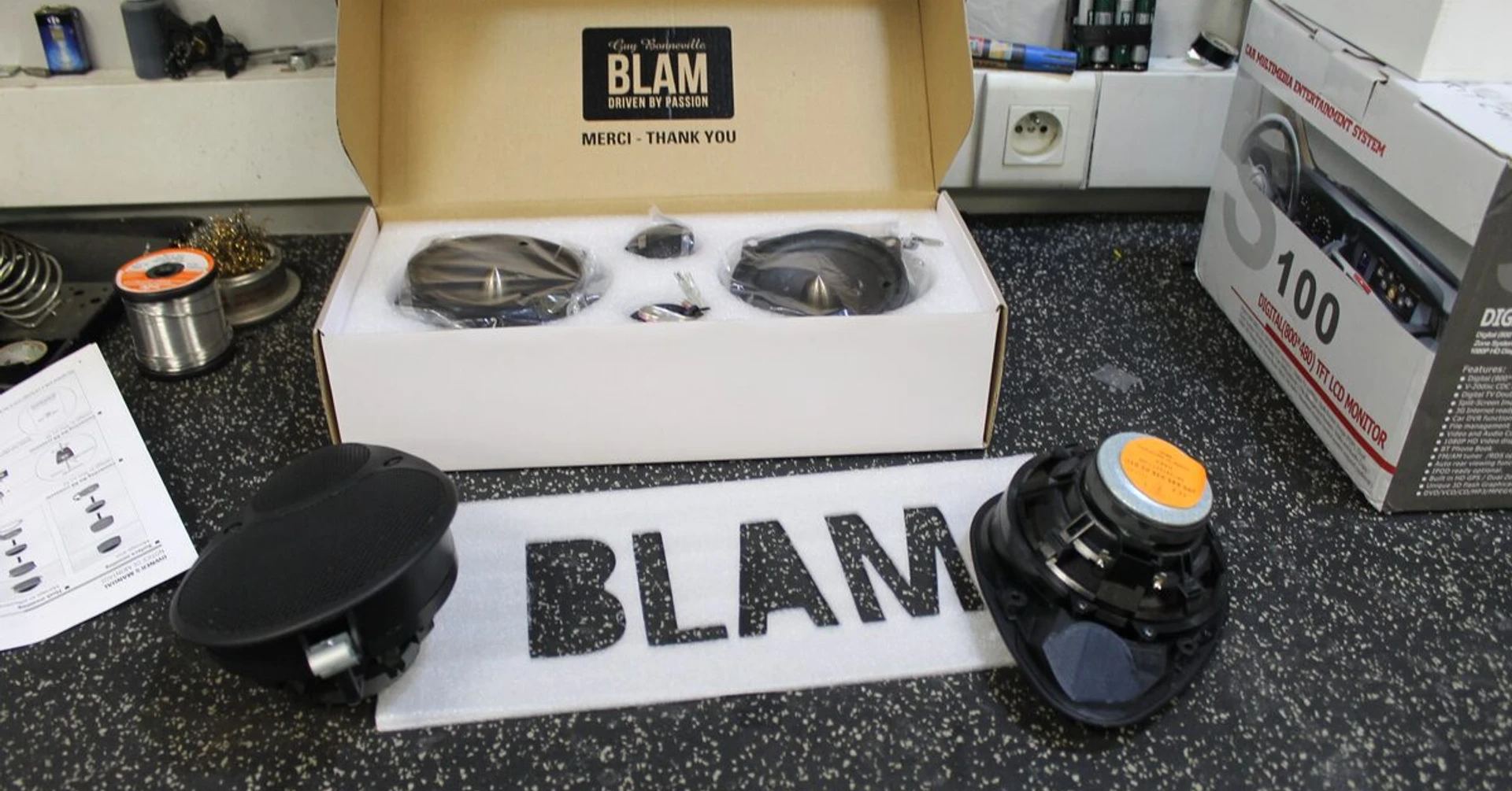 Porsche 996 : acoustique BLAM Relax 100 et Match MS 42C
