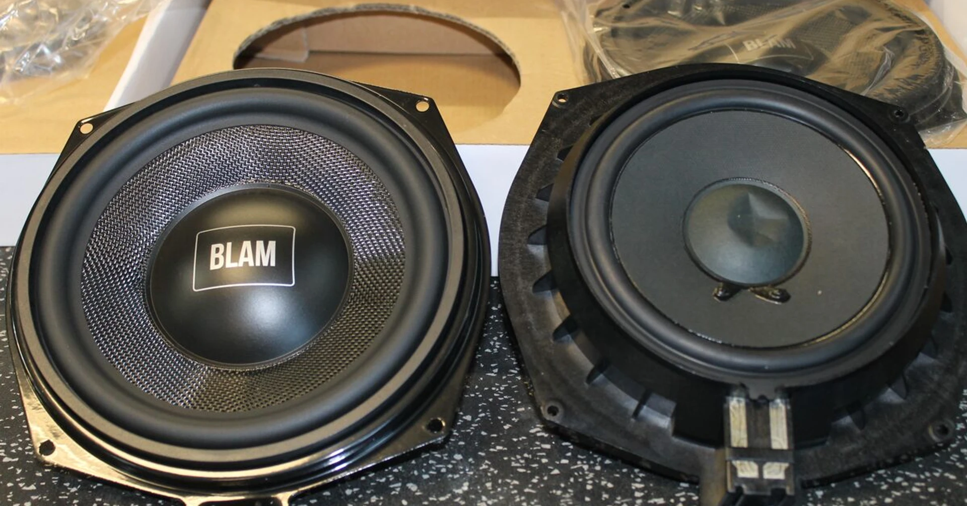 BMW Série 5 : woofers BLAM BM200W et kit BM100S