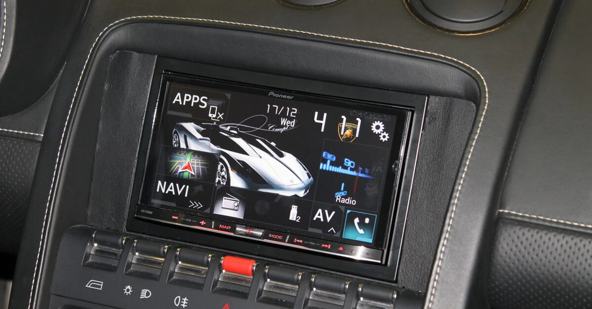 Lamborghini Gallardo : GPS Pioneer et caméra de recul