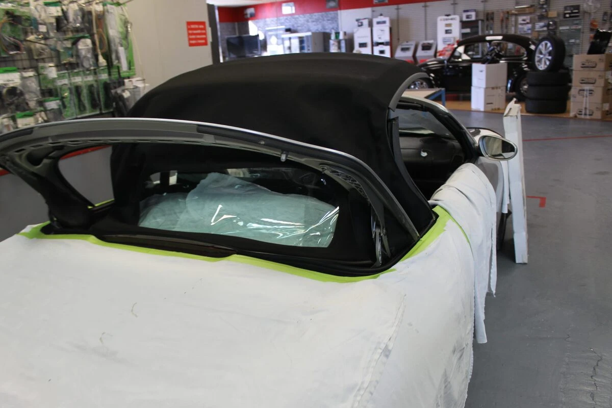 Porsche Boxster : nouvelle capote en alpaga noir