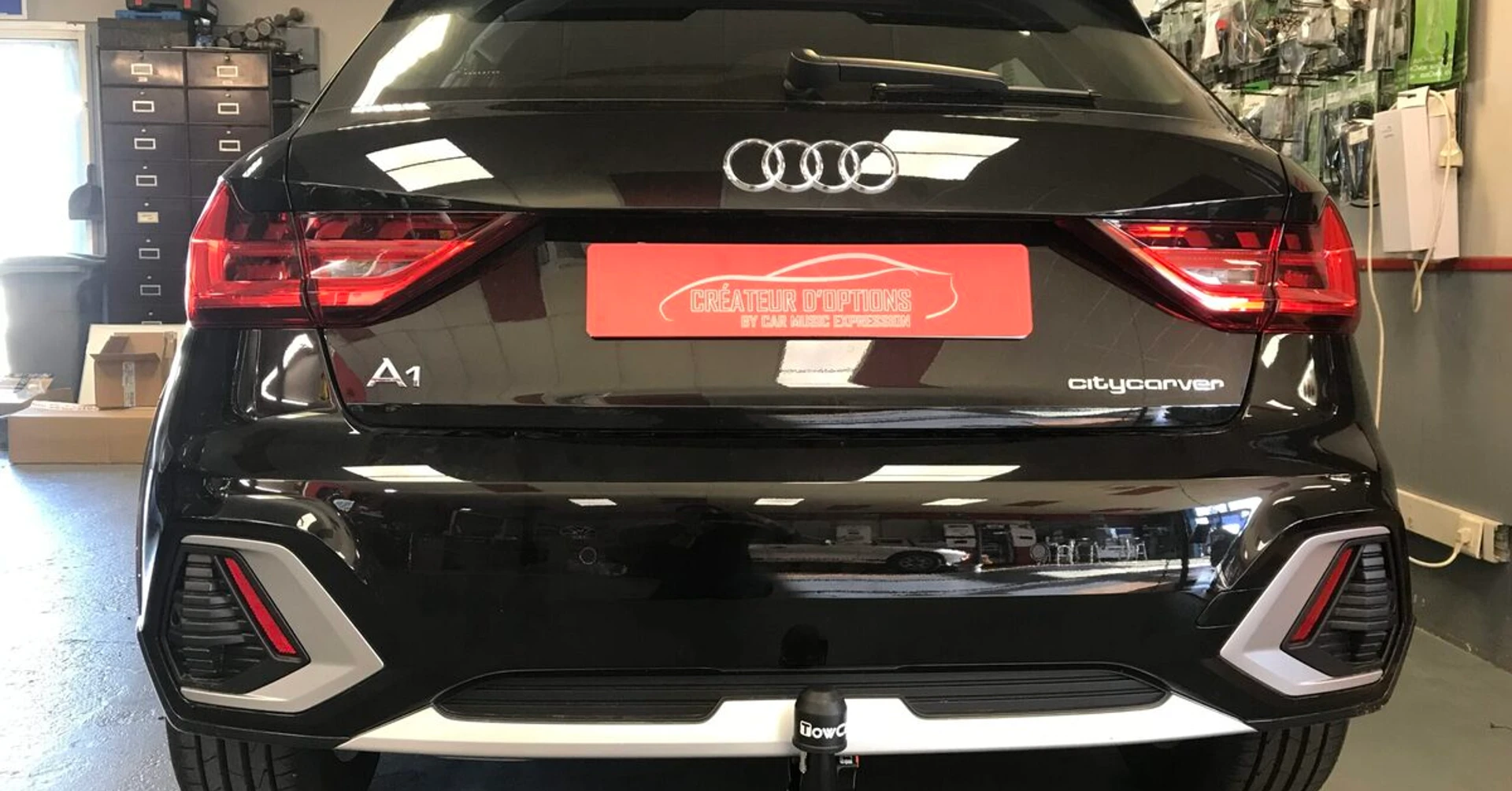 Audi A1 Citycarver 2022 : pose d'un attelage porte-vélo