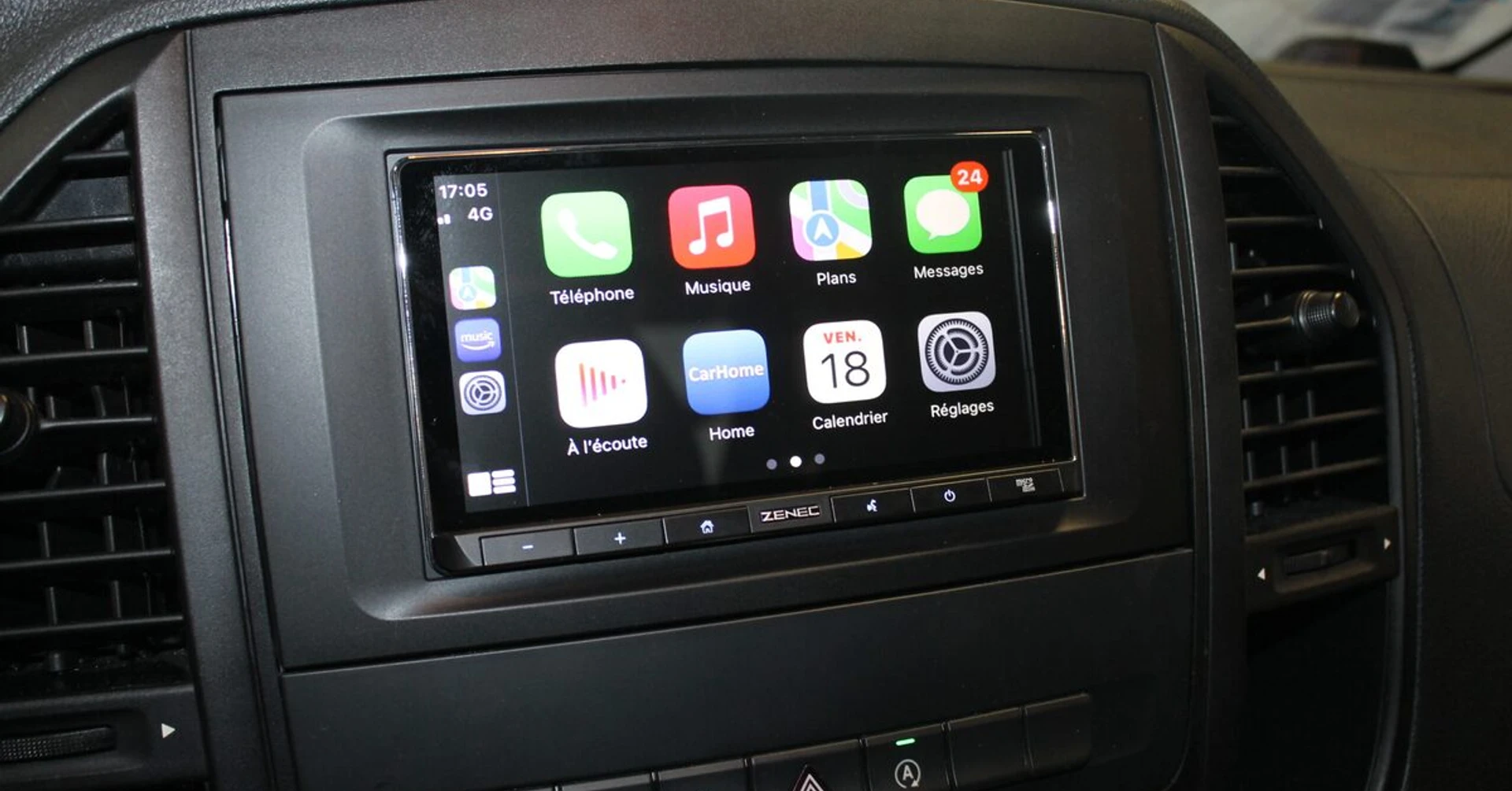 Mercedes Vito 2019 : CarPlay et caméra de recul d'origine