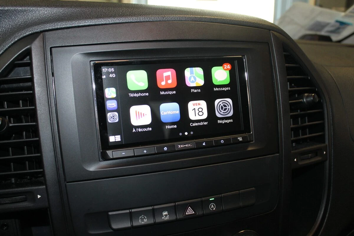 Mercedes Vito 2019 : CarPlay, Android Auto et caméra d'origine reprise