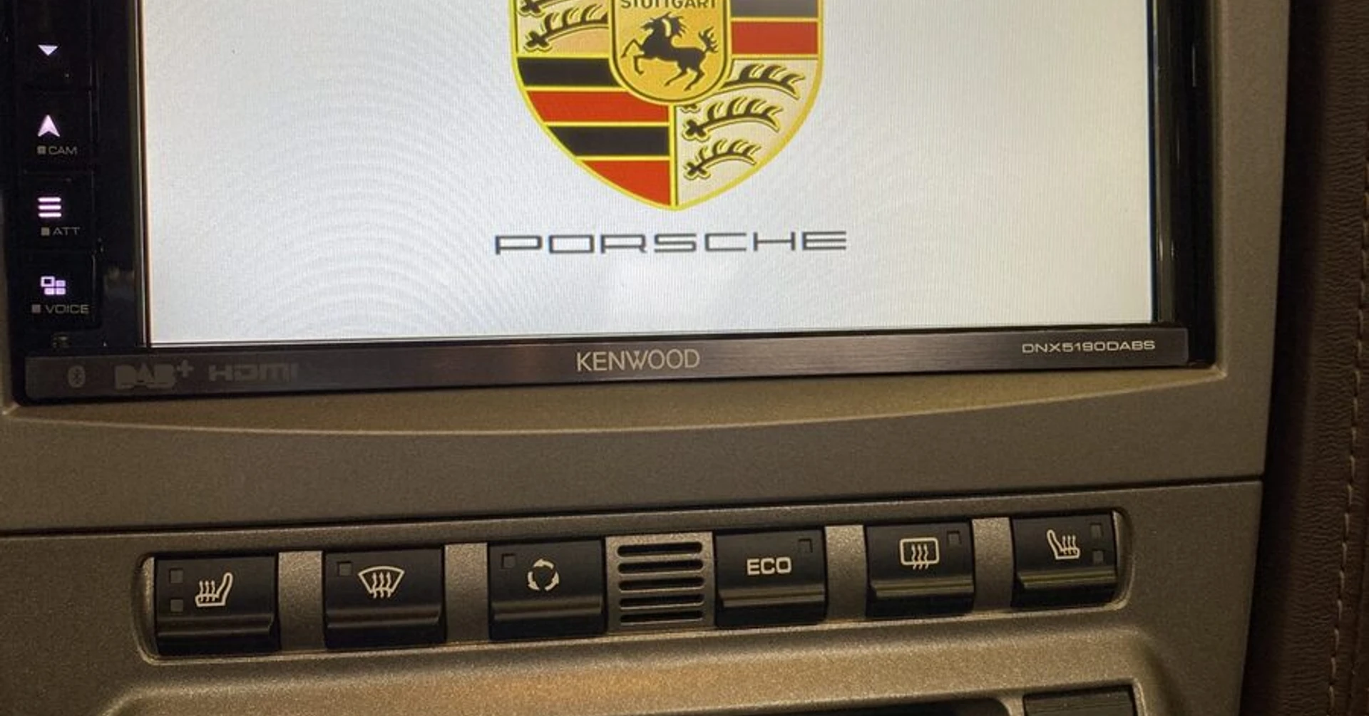 Porsche 997 : Kenwood DNX4190DABS et radars avant