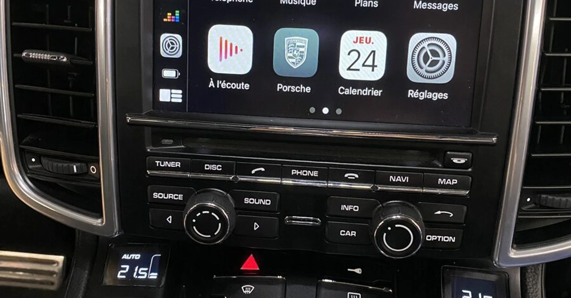Porsche Cayenne : CarPlay et Android Auto sur écran PCM